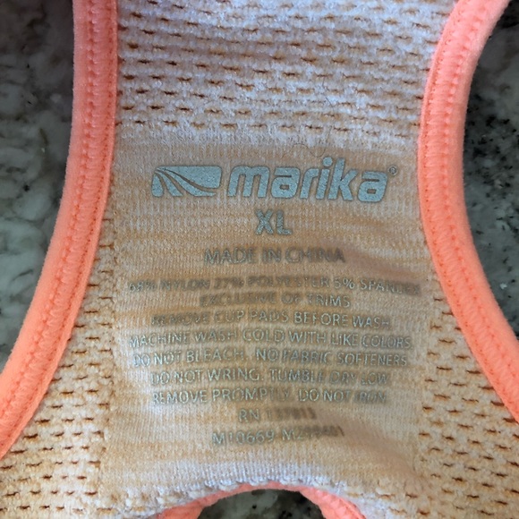 Womens Marika Racerback Sports Bra Top Wireless Size XL. - Picture 10 of 13